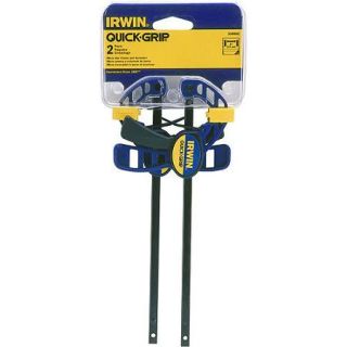 Irwin 2 Pack Quick Grip One Handed Micro Bar Clamp / Spreader, 530062