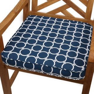 Links Navy 20 inch Indoor/ Outdoor Corded Chair Cushion   15770533