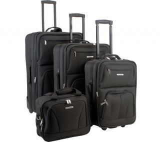 Rockland 4 Piece Luggage Set F32   Red