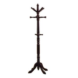 Monarch Specialties 10 Hook Traditional Solid Wood Coat Rack in Cherry I 2011   Mobile