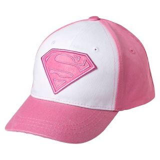 Toddler Girls Supergirl Baseball Hat   Pink