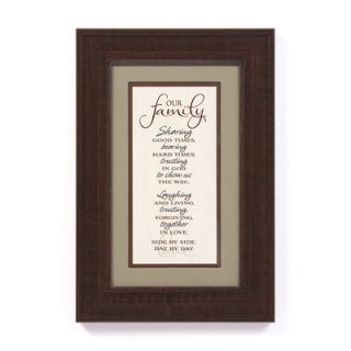 The James Lawrence Company Our Family Framed Textual Art