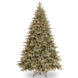 foot Feel Real Frosted Arctic Spruce Hinged Tree with Cones and 750