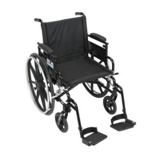 Drive Viper Plus GT Wheelchair with Removable Flip Back Adjustable Arms, Adjustable Desk Arms and Swing Away Footrests pla418fbdaarad sf