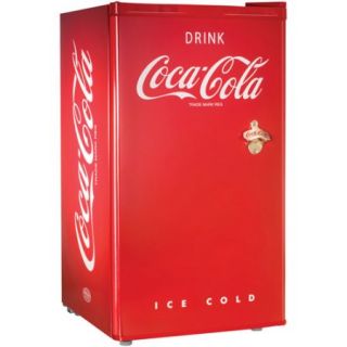 Nostalgia Electrics Coca Cola Series Refrigerator and Freezer, Red