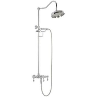 Elizabethan Classics ETS10 Wall Mount Exposed Hand Shower and Shower Head Combo Kit in Chrome ECETS10 CP