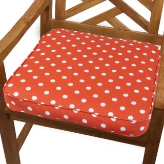 Orange Dot 20 inch Indoor/ Outdoor Corded Chair Cushion   15825077