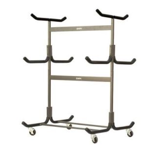 Stoneman Sports Glacik Freestanding Portable 5 Kayak or Canoe Storage Rack with Heavy Duty Caster Wheels Double Sided in Bronze G 535 C4