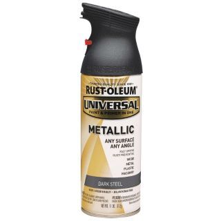 RUST OLEUM Dark Steel Spray Paint, Gloss Finish, 11 oz.   40PM77|262662   