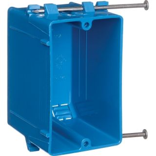 Carlon PVC 1 Gang New Work Outlet/Switch Box (B118A)   PVC Boxes
