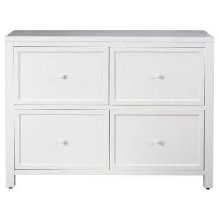 Martha Stewart Living Craft Space 42 in. W 4 Drawer Wood File Cabinet in Picket Fence 1038100410