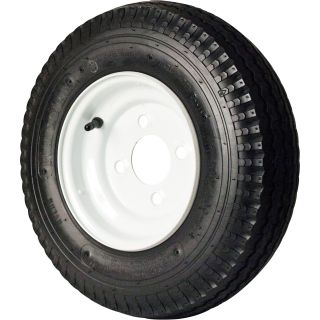 4-Hole High Speed Standard Rim Design Trailer Tire Assembly — 16.5in. x 4.80 x 8  8in. High Speed Trailer Tires   Wheels
