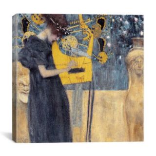 iCanvas ''Musik 1895'' by Gustav Klimt Graphic Art on Canvas