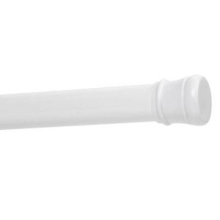 Zenna Home 26 in.   40 in. Twist Tight Adjustable Tension Metal Stall Shower Rod in White E502W