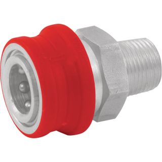 NorthStar Pressure Washer Insulated Quick-Connect Coupler — 3/8in. NPT-M, 5000 PSI, 12.0 GPM, Stainless Steel, Model# 2100388P  Pressure Washer Quick Couplers