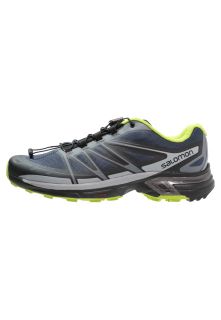 Salomon WINGS PRO 2    Trail running shoes   slateblue/light onix/granny green