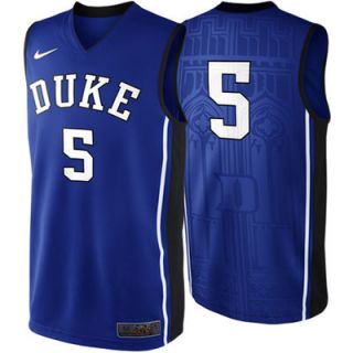 Nike Duke Blue Devils #5 Elite Replica Basketball Jersey   Duke Blue