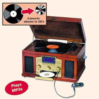 5 In 1 Retro Vintage CD Record Player Recorder