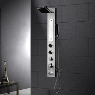 Stainless Steel Volume Control Shower Panel by Ariel Bath