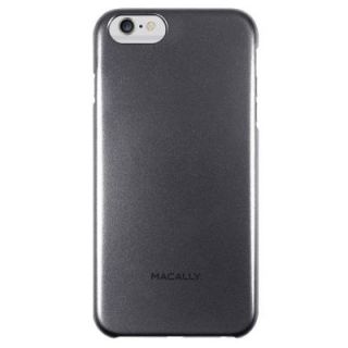 Macally Metallic Snap On Case Designed for iPhone 6 Plus   Black SNAPP6LB