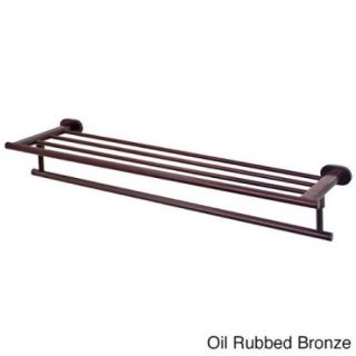 Ovando 24 inch Round Design Hotel Style Rack and Towel Bar Brushed Nickel