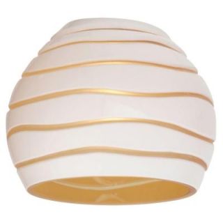 Sea Gull Lighting Ambiance Cased White/Amber with Engraved Pattern Directional Shade 94392 6135