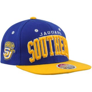 Zephyr Southern University Jaguars Superstar Snapback Hat   Royal Blue/Gold