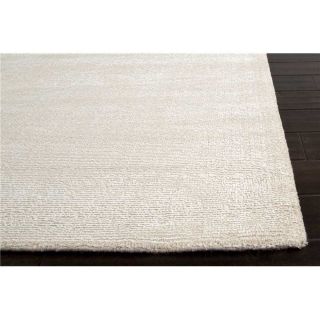Jaipur RUG10235 Konstrukt Solids Handloom Solid Pattern Wool Art Silk Ivory White Area Rug