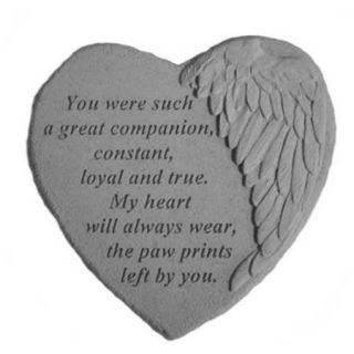 Kay Berry 08913 Winged Heart Memorial Stone   You Were Such. . .