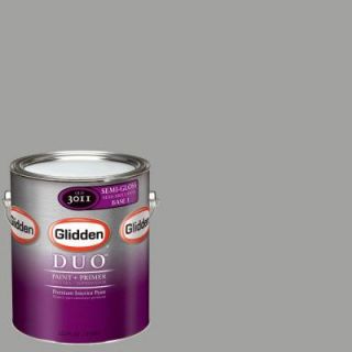 Glidden DUO 1 gal. #GLN59 Granite Grey Semi Gloss Interior Paint with Primer GLN59 01S