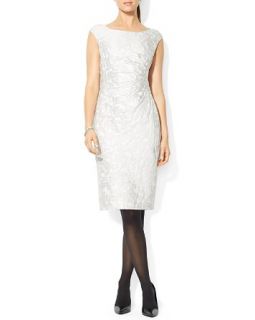 Lauren Ralph Lauren Petites Dress   Cap Sleeve Jacquard