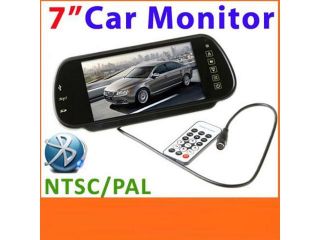 7" Bluetooth USB SD MP5 Color TFT LCD Car Rearview Mirror Monitor Remote