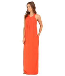 Brigitte Bailey Rayna Maxi Dress With Pleats Orange, Clothing, Orange, Women