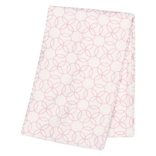 Trend Lab Pink Circles Deluxe Flannel Swaddle Blanket   17484296