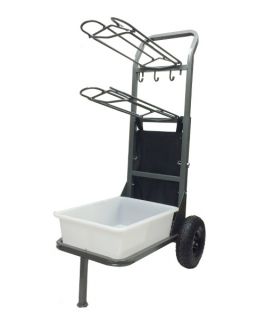 High Country Plastics Two Wheel Saddle Rack Cart   Barn Supplies
