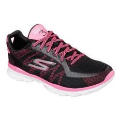 Womens Skechers GOfit 3 Training Shoe Black/Hot Pink   17517669