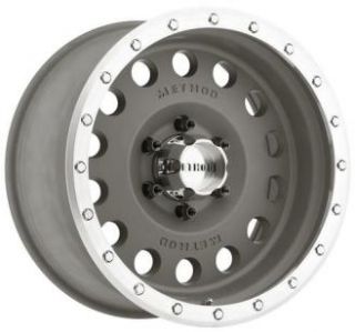 Method Race Wheels   Hole, 16x8 with 5 on 4.5 Bolt Pattern   Magnesium Gray with Machined Street Lock