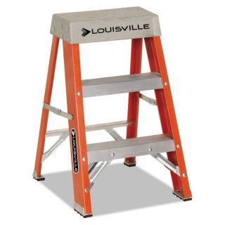 Louisville Fiberglass Orange Heavy Duty Step Ladder   17443509