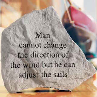 Man Cannot Change Garden Accent Stone   Garden & Memorial Stones