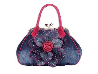 KAXIDY Ladies Girls Womens Denim Handbag Jean Bag Denim Shoulder Bag Shopper Satchel Messenger Tote Bags