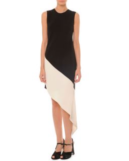 Marni Sleeveless Asymmetric Colorblock Dress