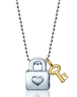 Alex Woo "Little Princess" Lock & Mini Key Necklace, 16"