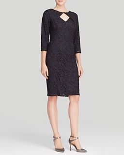 Adrianna Papell Dress   Origami Cutout Lace