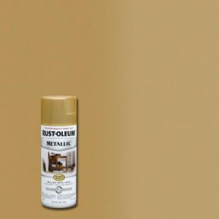 Rust Oleum Stops Rust 11 oz. Gold Rush Protective Enamel Metallic Spray Paint (Case of 6) 7270830