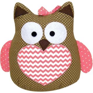 Trend Lab Baby Cocoa Coral Owl Stuffed Toy   Stuffed Animals