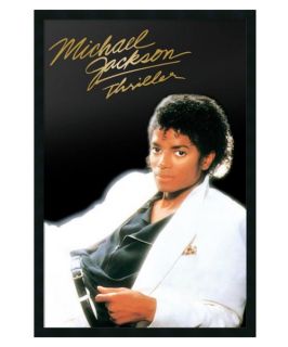 Michael Jackson   Thriller Album Framed Wall Art   25.41W x 37.41H in