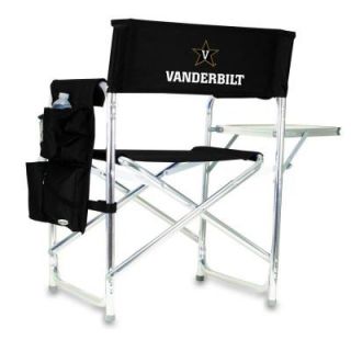 Picnic Time Vanderbilt University Black Sports Chair with Digital Logo 809 00 179 584