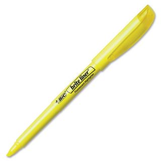 BIC Brite Liner Fluorescent Yellow Highlighter (Pack of 36)   14886489