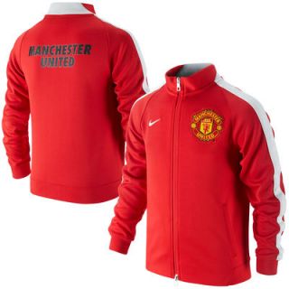 Manchester United FC Nike Youth N98 Authentic Full Zip Track Jacket – Red